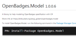 OpenBadges.Model library